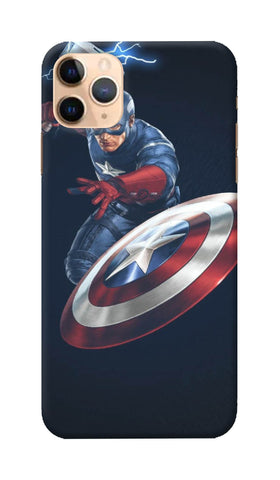3D Apple iPhone 11 Pro Captain America Throwing Shield