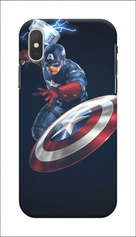 Copy of 3D IPHONE XS MAX Captain Throwing  Shirld