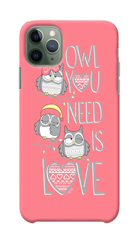 3D Apple iPhone 11 Po  Max Owl You Need Is Love