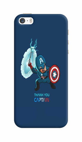 THANK YOU CAPTAIN IPHONE 5S WITHOUT LOGO CUT
