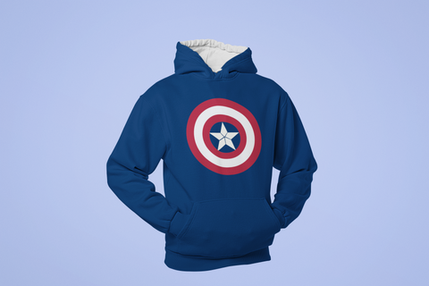 CAPTAIN AMERICA SHIELD LOGO HOODIE